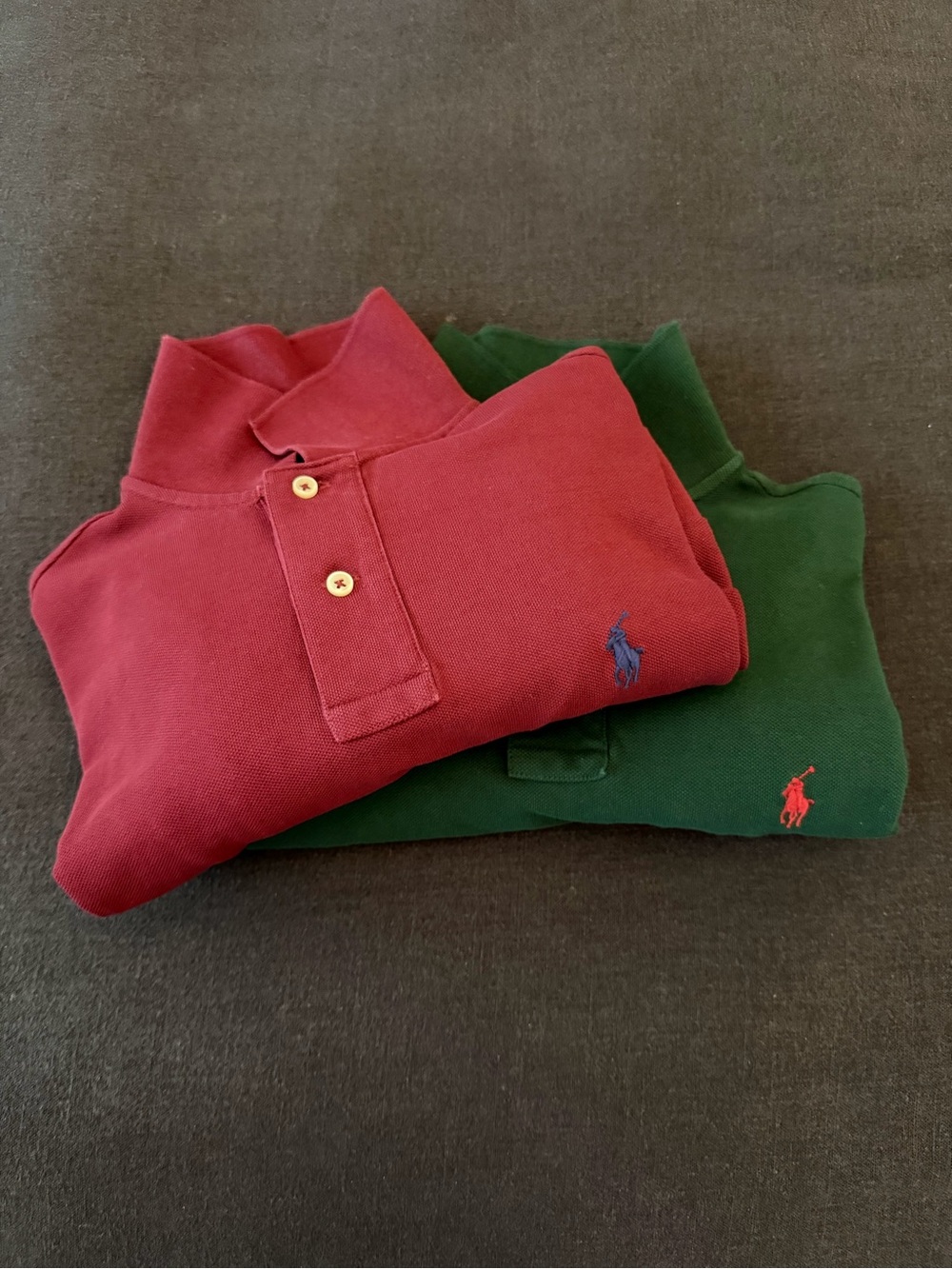 Ralph Lauren Men’s Polo Shirt Lot of 2 - Red & Green